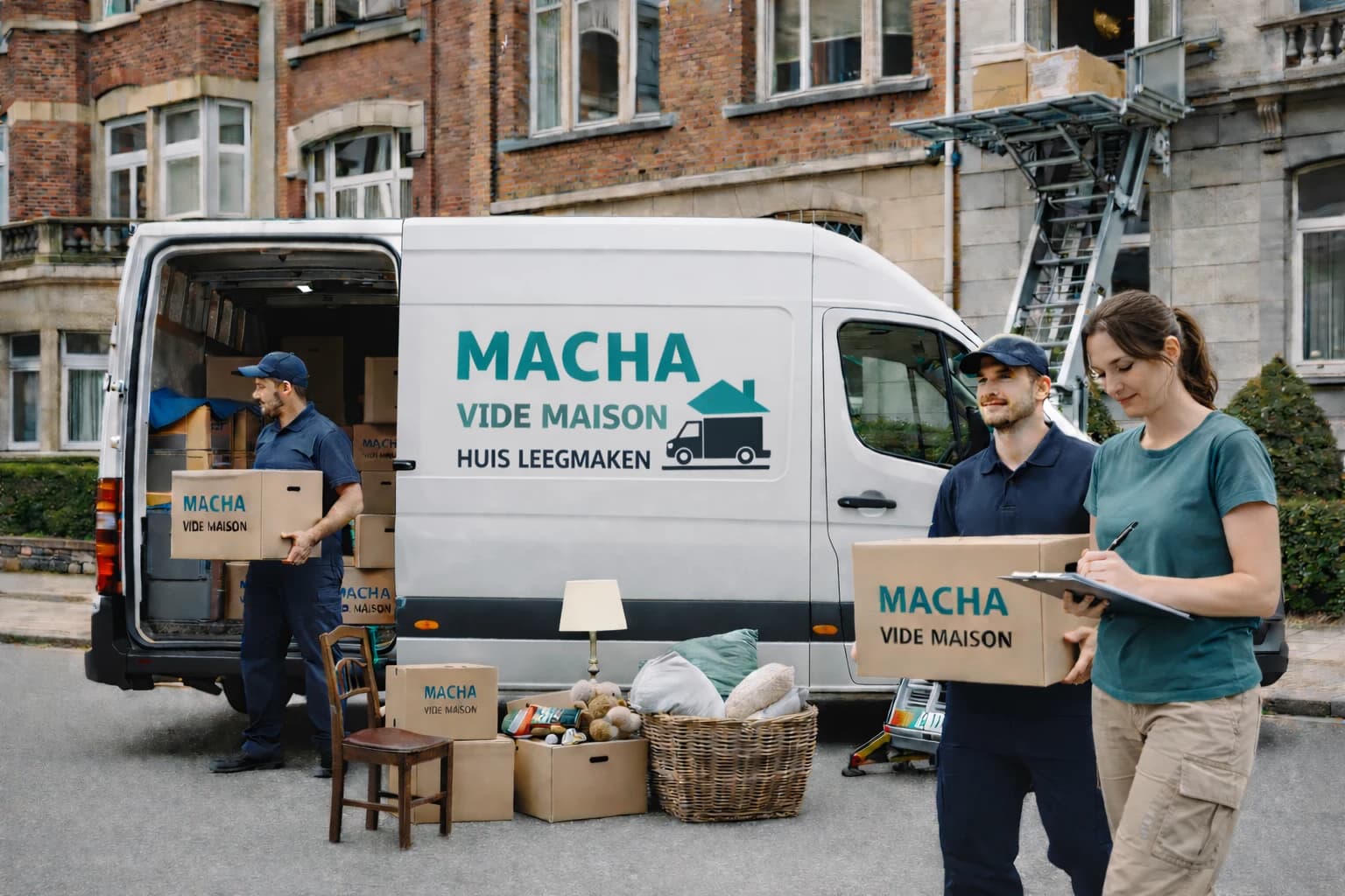 Macha Vide Maison en action à Bruxelles