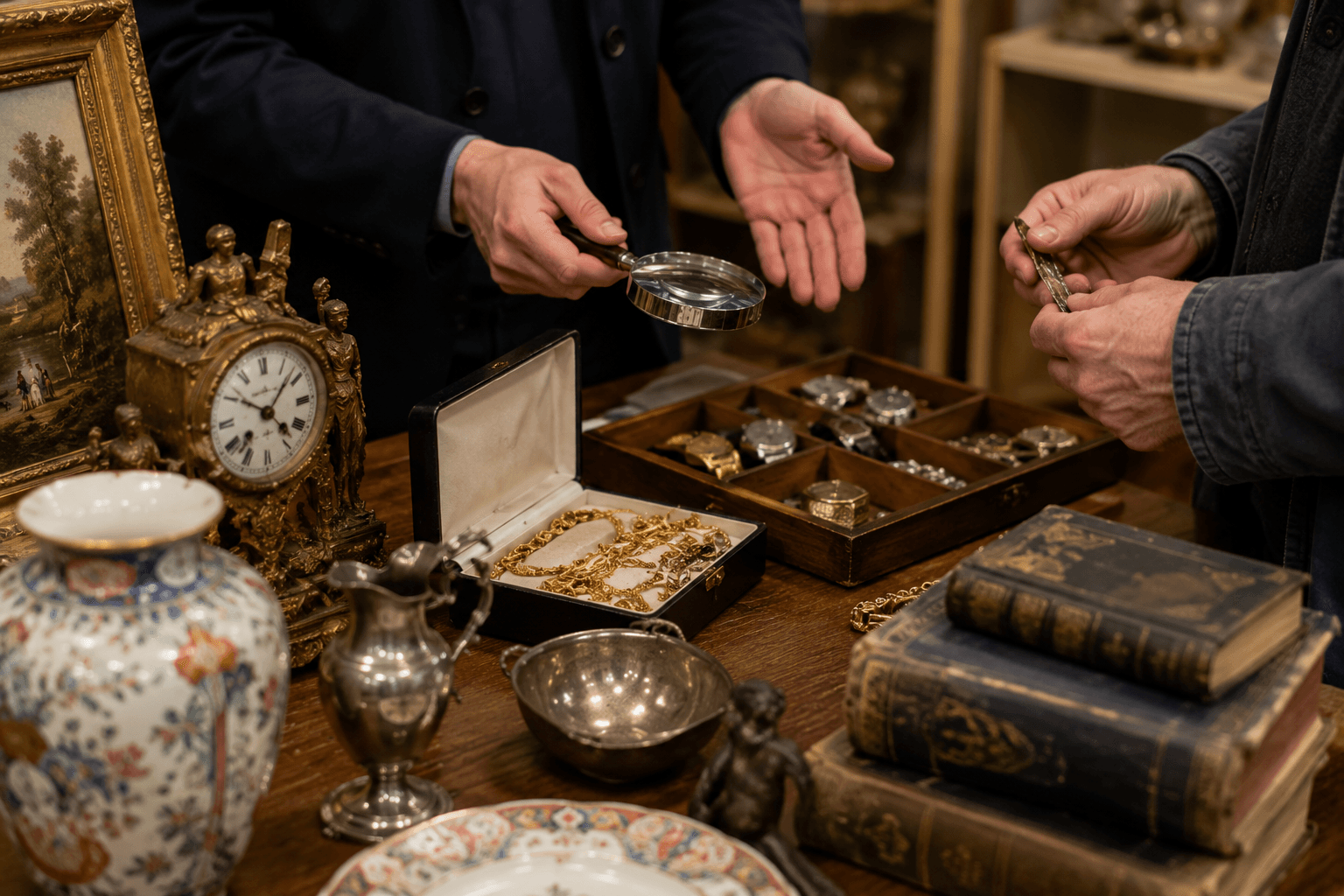 Objets de valeur retrouvés lors d'un débarras de maison